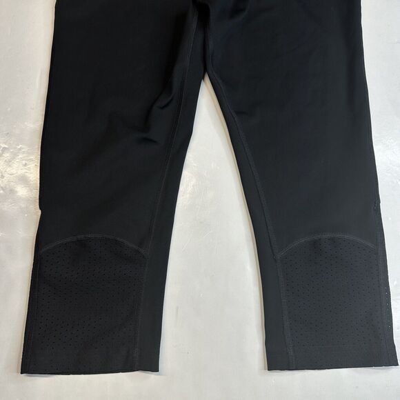 Gymshark Legging Small Black Cropped Mesh Womens Training Workout Pocket EUC - Picture 6 of 13